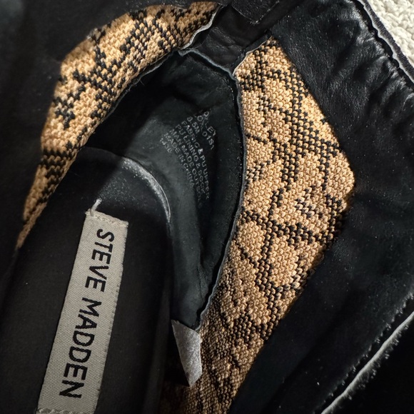 Steve Madden Leopard Print Sneakers with Black Accents - Picture 6 of 7